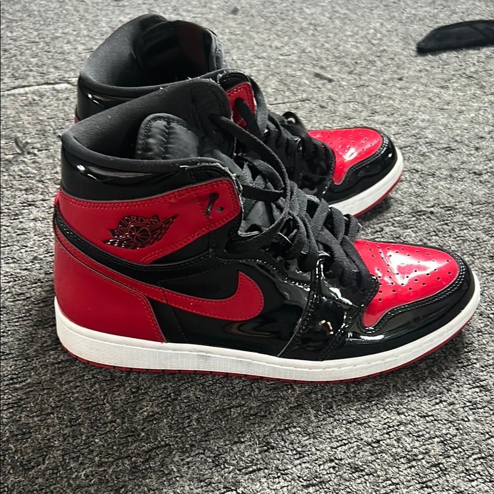Air Jordan Black and Red High-Top Sneakers